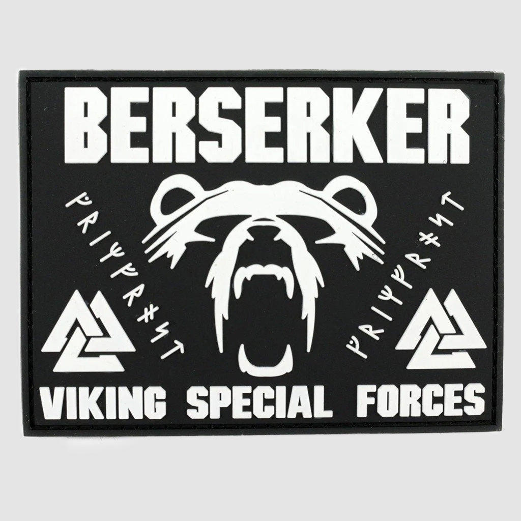 Berserker Moralpatch, PVC Klettverschluss, Schwarz