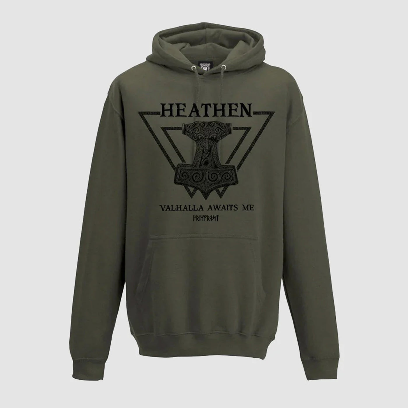 Premium Hoodie, Heathen, Grün