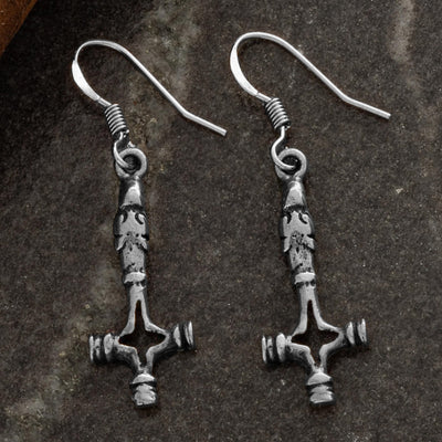 Wolfshammer Ohrringe, Silber