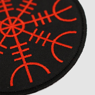 Aegishjalmur Patch, Bestickt, Schwarz