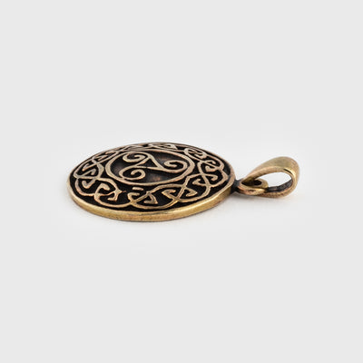 Triskele Amulett, Bronze