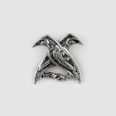 Huginn & Muninn Pendant, Silver