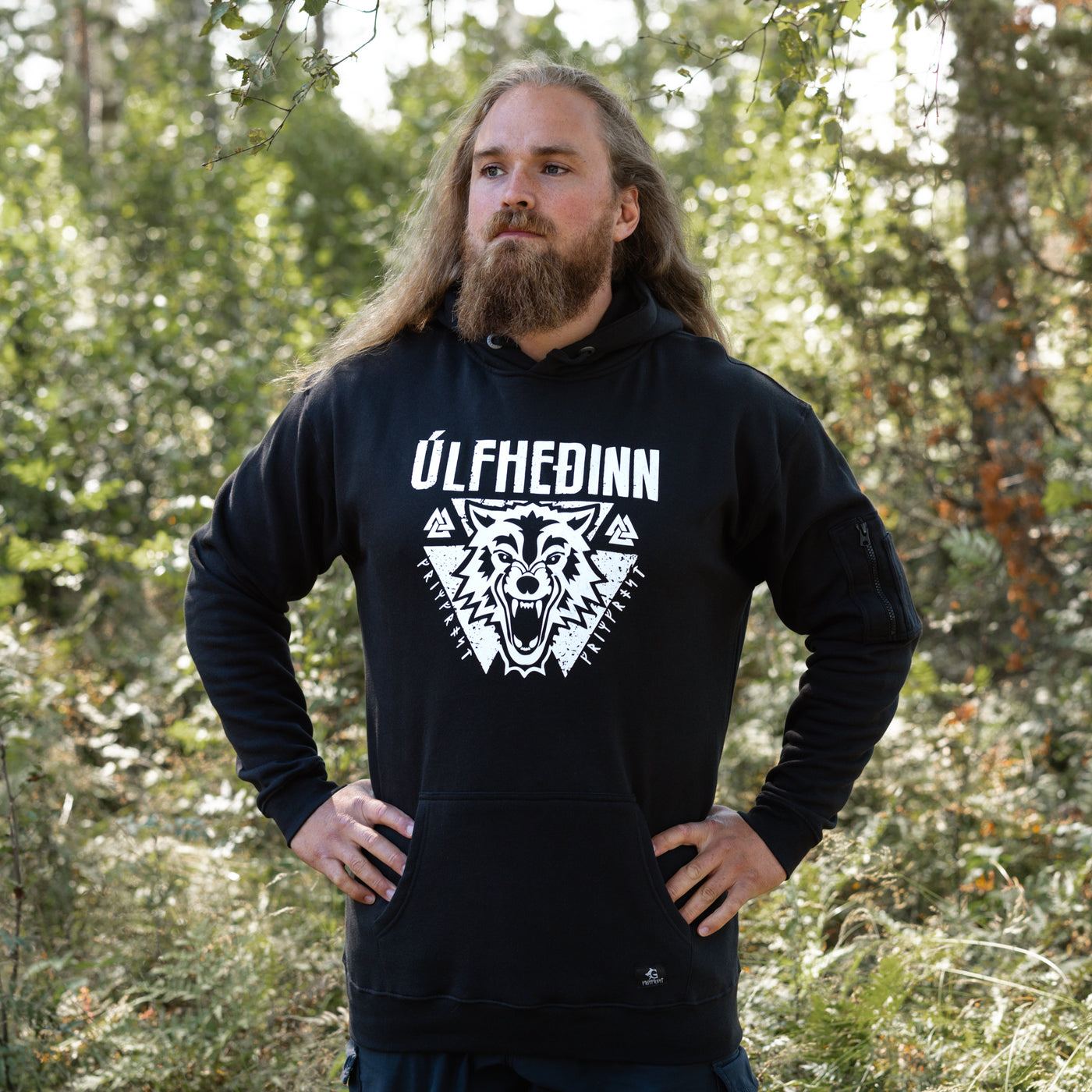 Premium Hoodie, Ulfhedinn, Schwarz