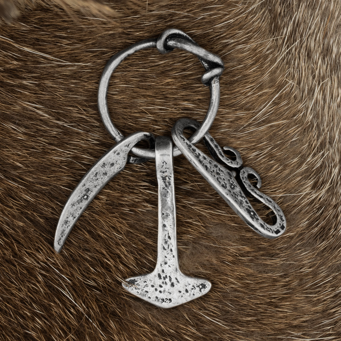 Amulet Ring, Silver