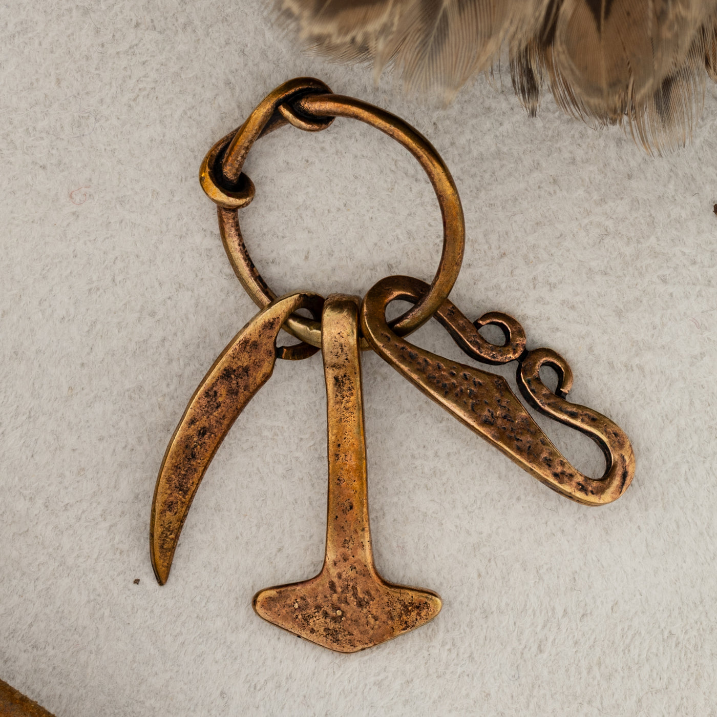 Amulettring, Bronze