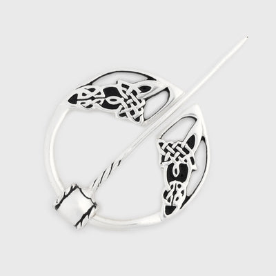 Knotwork Fibula, Silvered