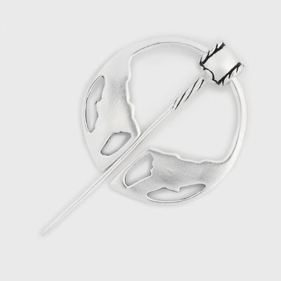Knotwork Fibula, Silvered