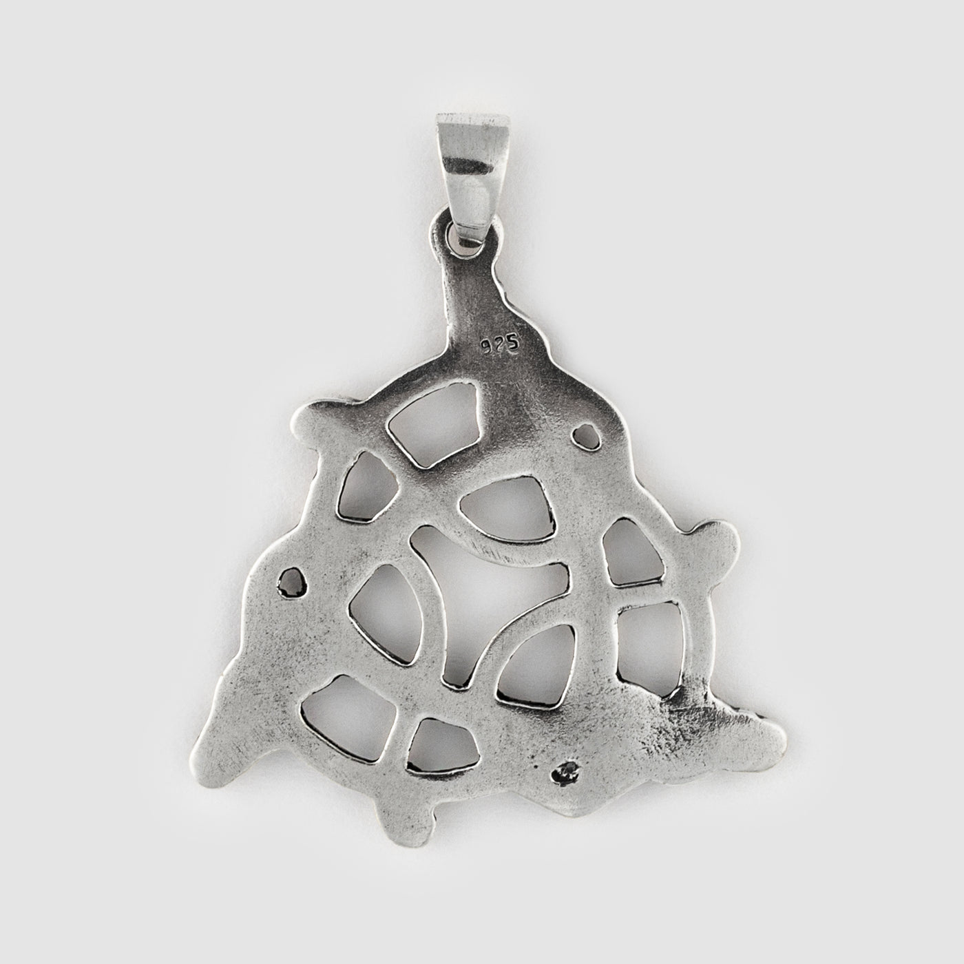 Coiling Triquetra Anhänger, Silber
