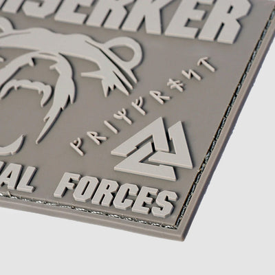 Berserker Morale Patch, PVC Velcro, Army Tan