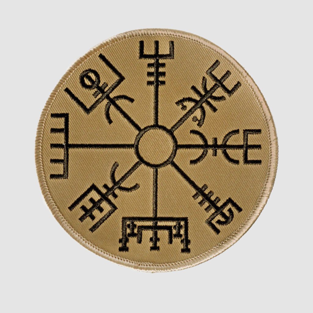 Vegvisir Patch, Bestickt, Desert