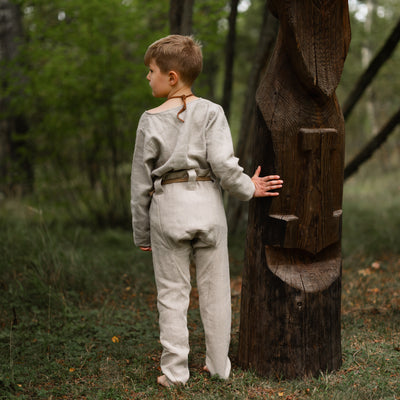 Kinder Leinenhose, Natur