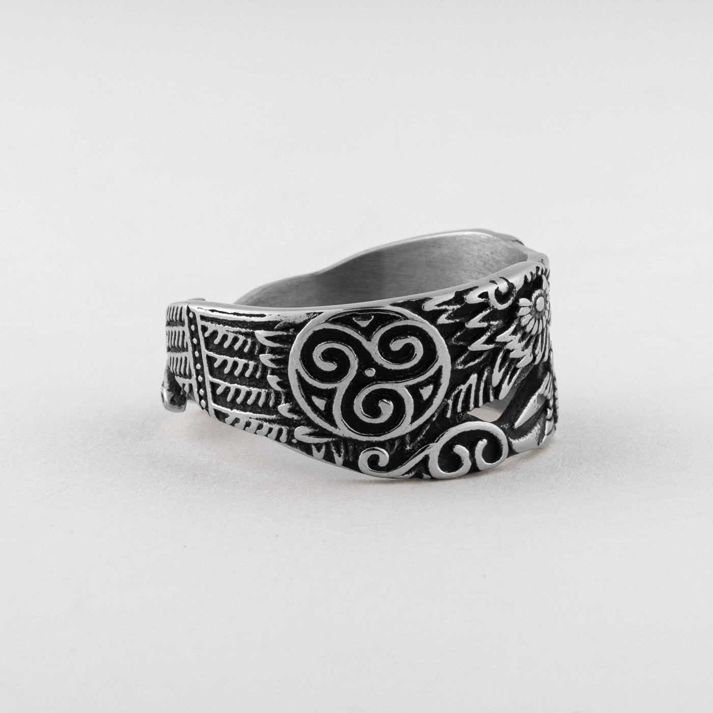 Hugin & Munin Ring, Edelstahl