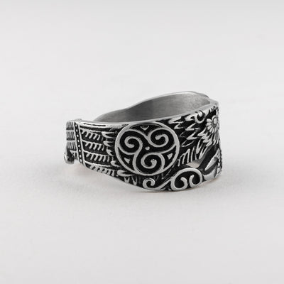 Hugin & Munin Ring, Edelstahl