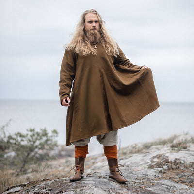 Viking Wool Tunic, Moselund, Brown