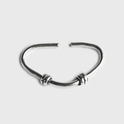 Triangular Pendant Ring, Silver