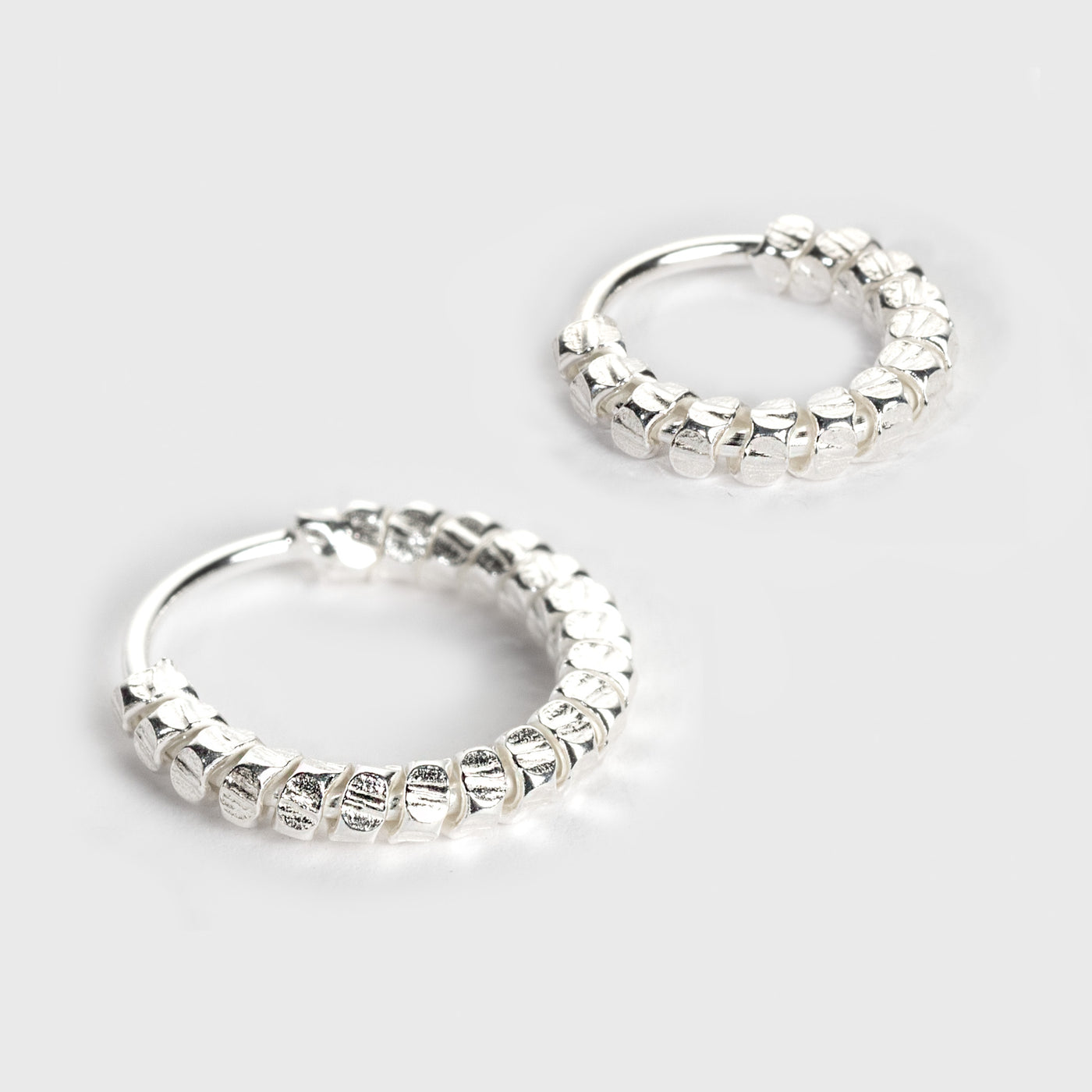 Silber Nasenring, segmentiertes Design