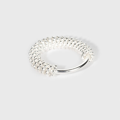 Nasenring aus Silber, geflochtenes Design