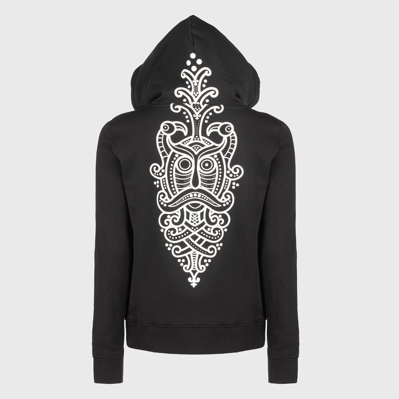 Damen Premium Zoodie, Odin, Schwarz