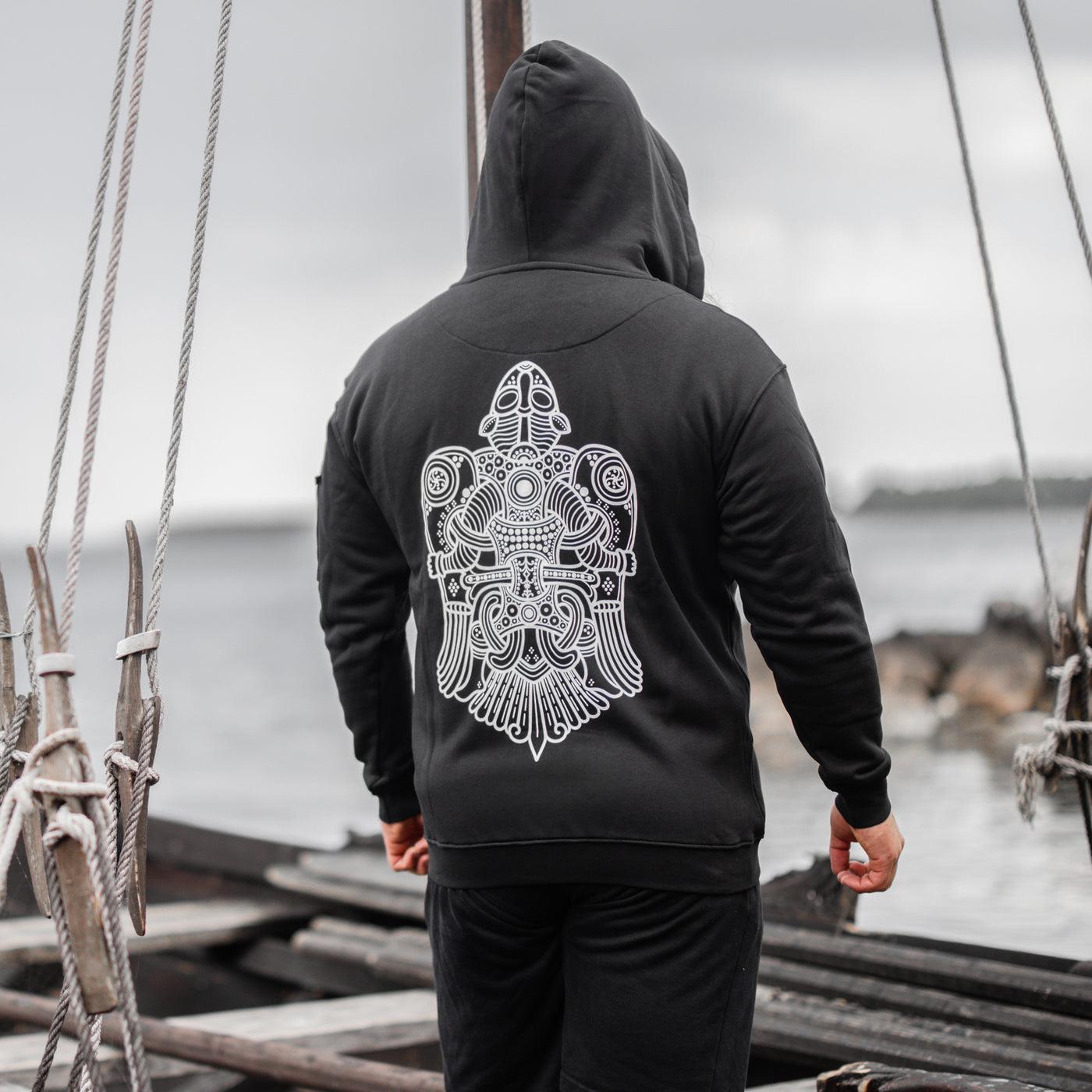 Premium Zoodie, Volund, Schwarz