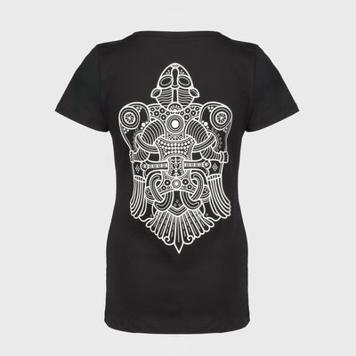 Damen Premium Tee, Volund, Schwarz