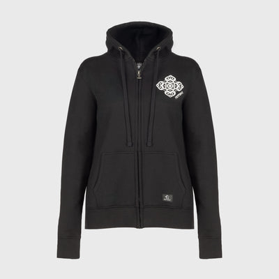 Damen Premium Zoodie, Varby, Schwarz
