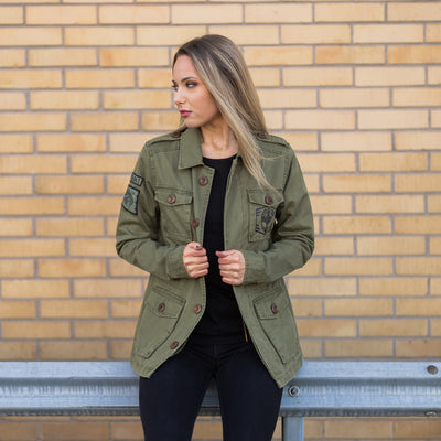 Damen Grimfrost Field Jacket, Grün