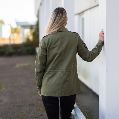 Damen Grimfrost Field Jacket, Grün