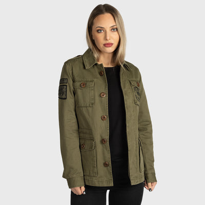 Damen Grimfrost Field Jacket, Grün