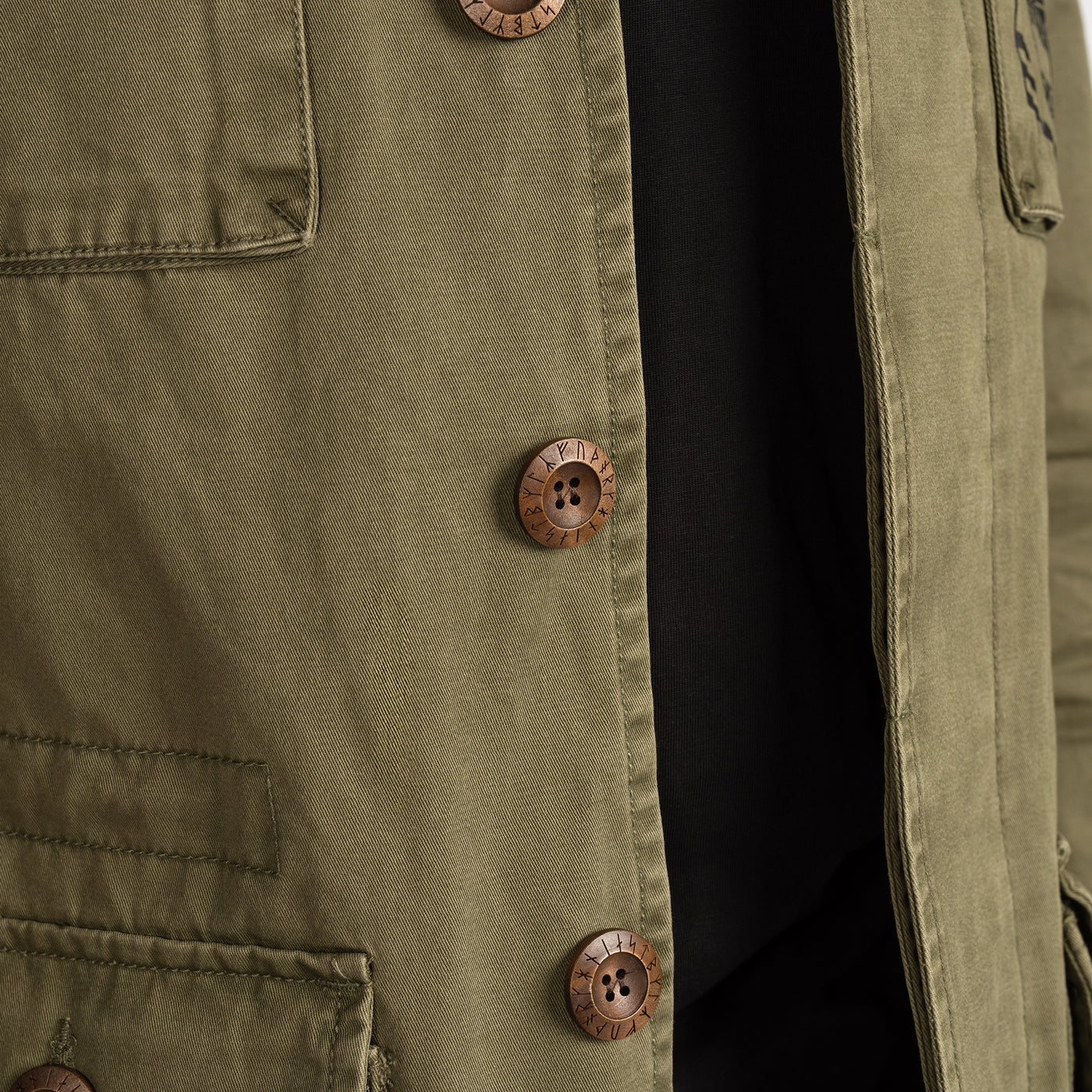 Damen Grimfrost Field Jacket, Grün