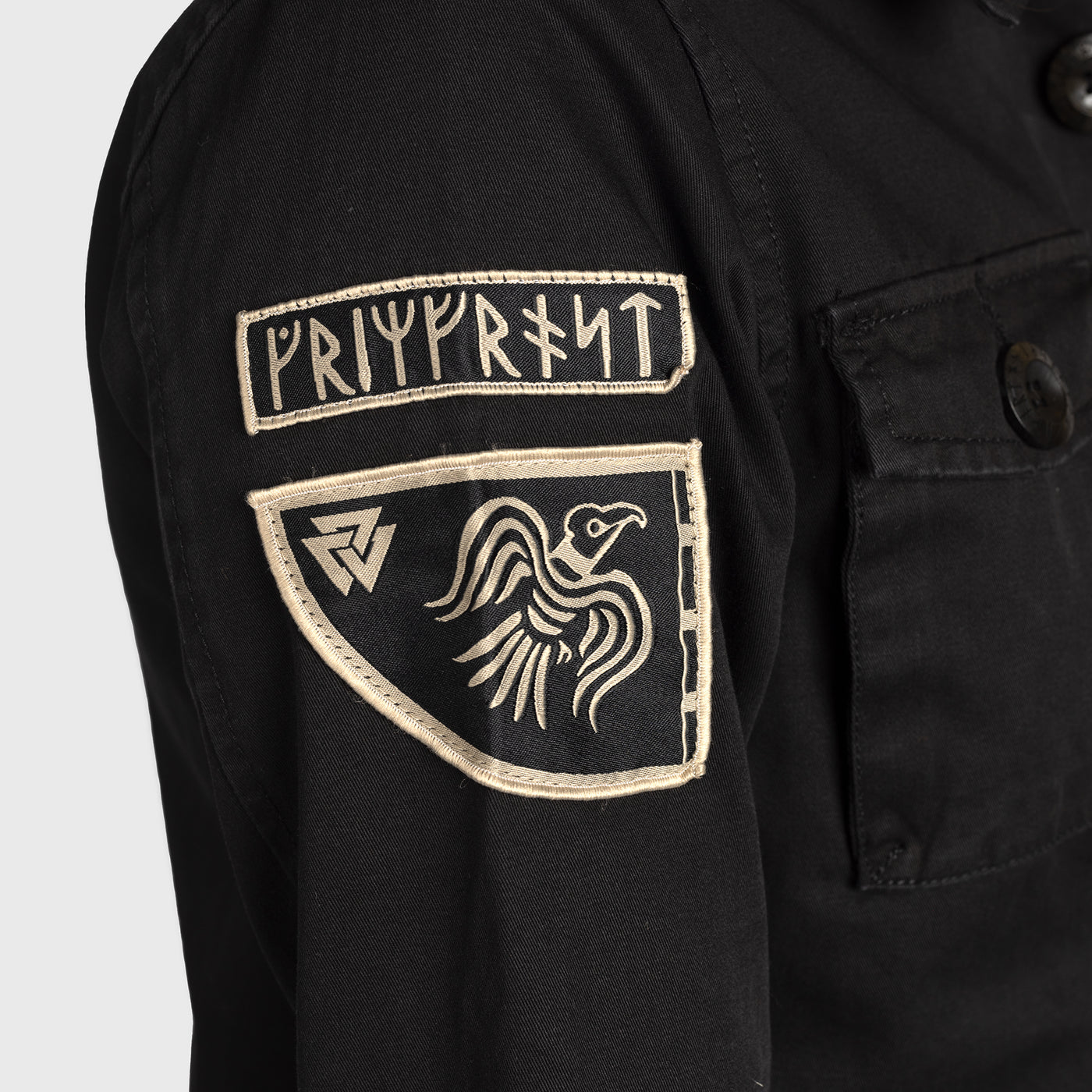 Damen Grimfrost Field Jacket, Schwarz