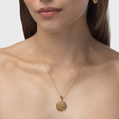 Life Pendant, Gold