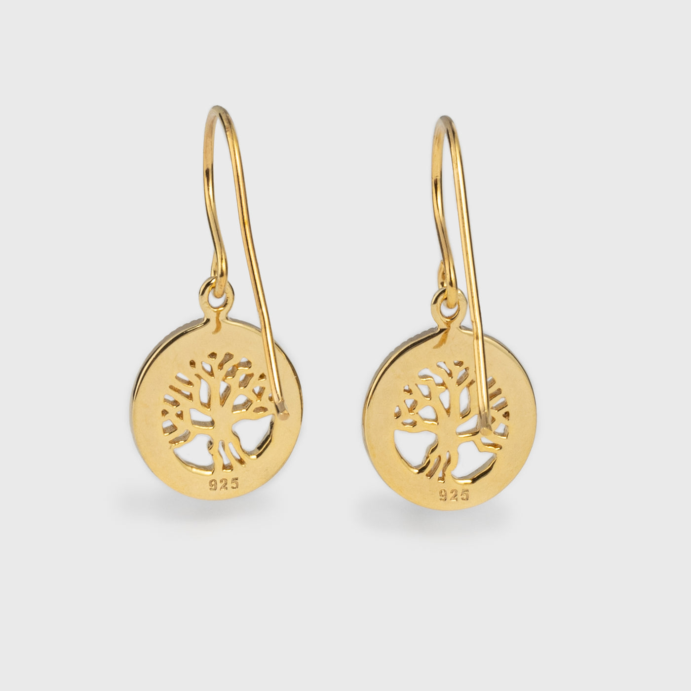 Nine Worlds Earrings, Gold