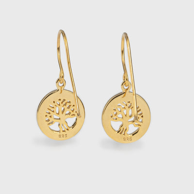 Nine Worlds Earrings, Gold