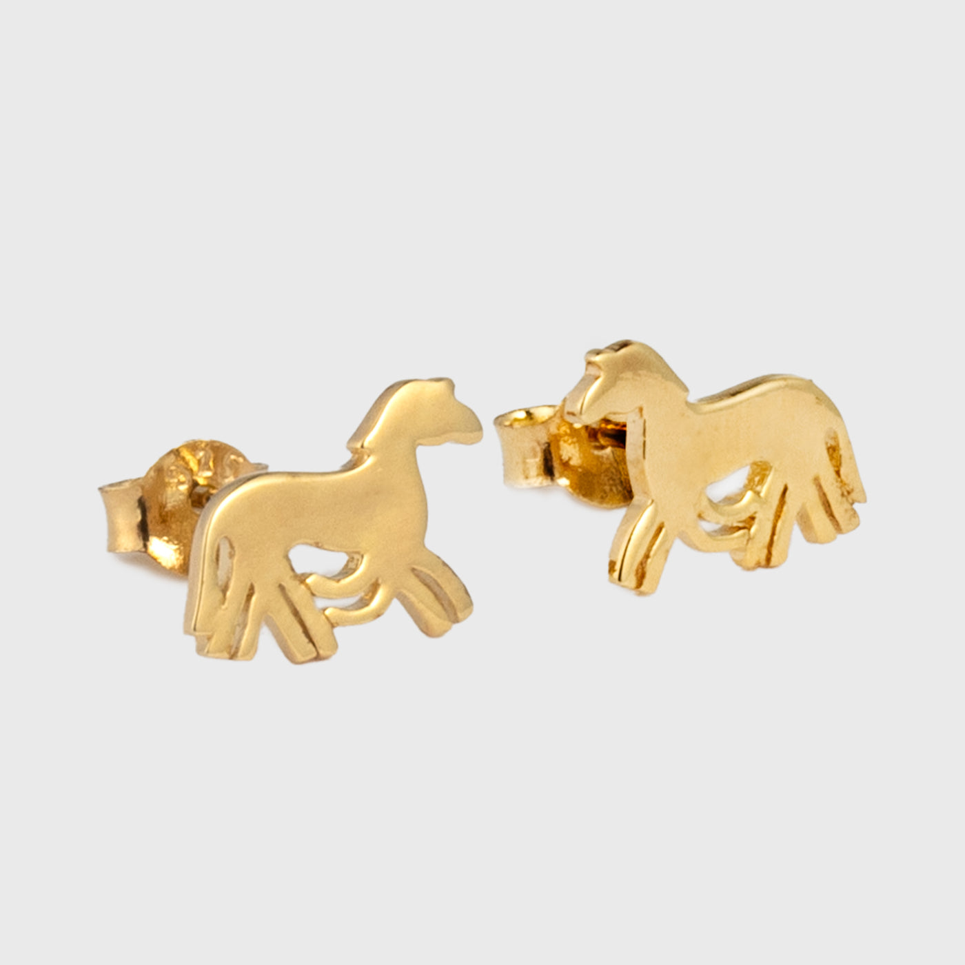 Sleipnir Earrings, Gold
