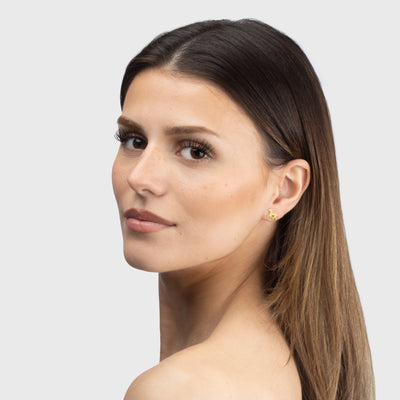 Sleipnir Earrings, Gold