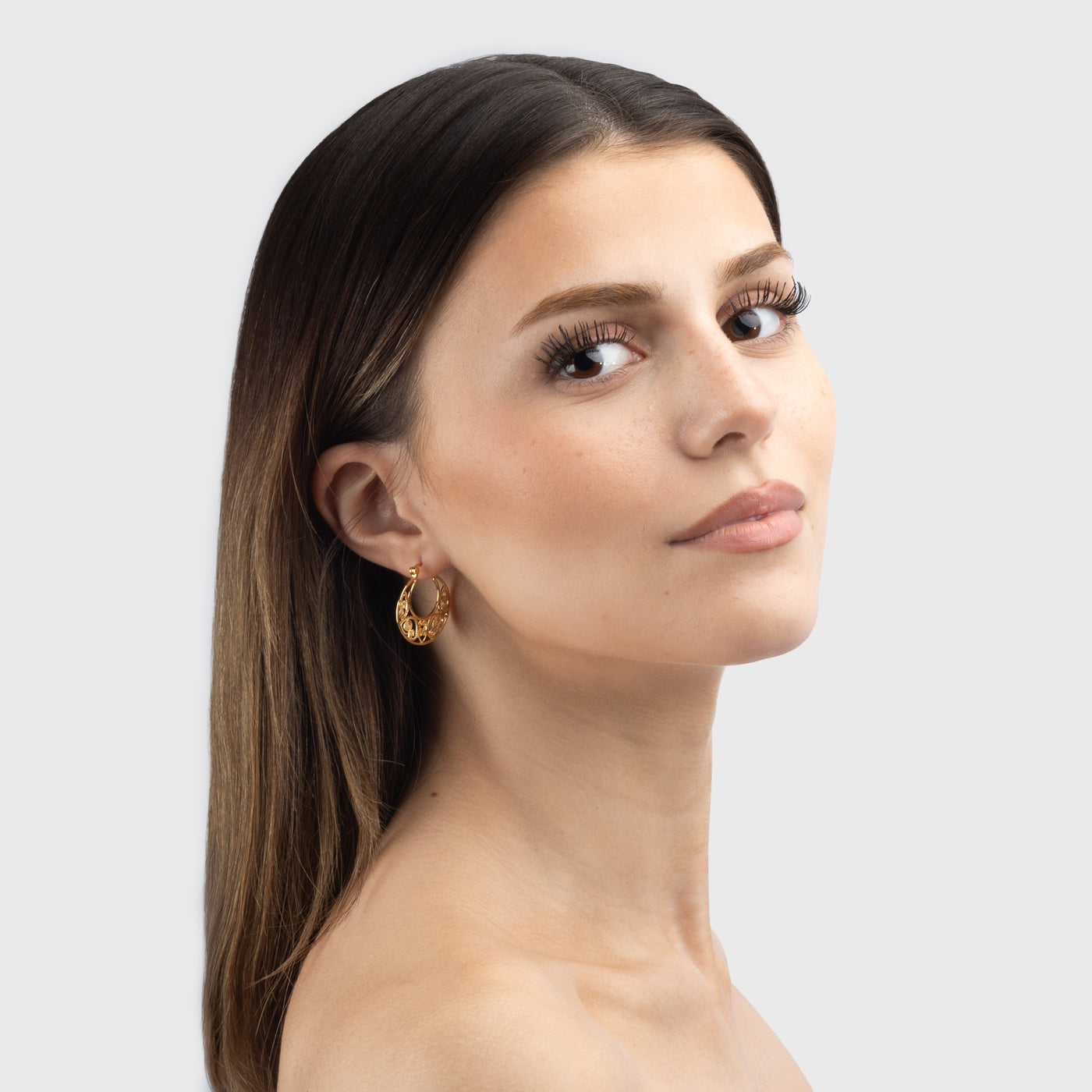 Rus Earrings, Gold