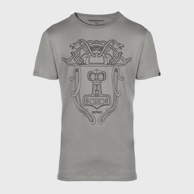 Premium Tee, Mjolnir, Grau