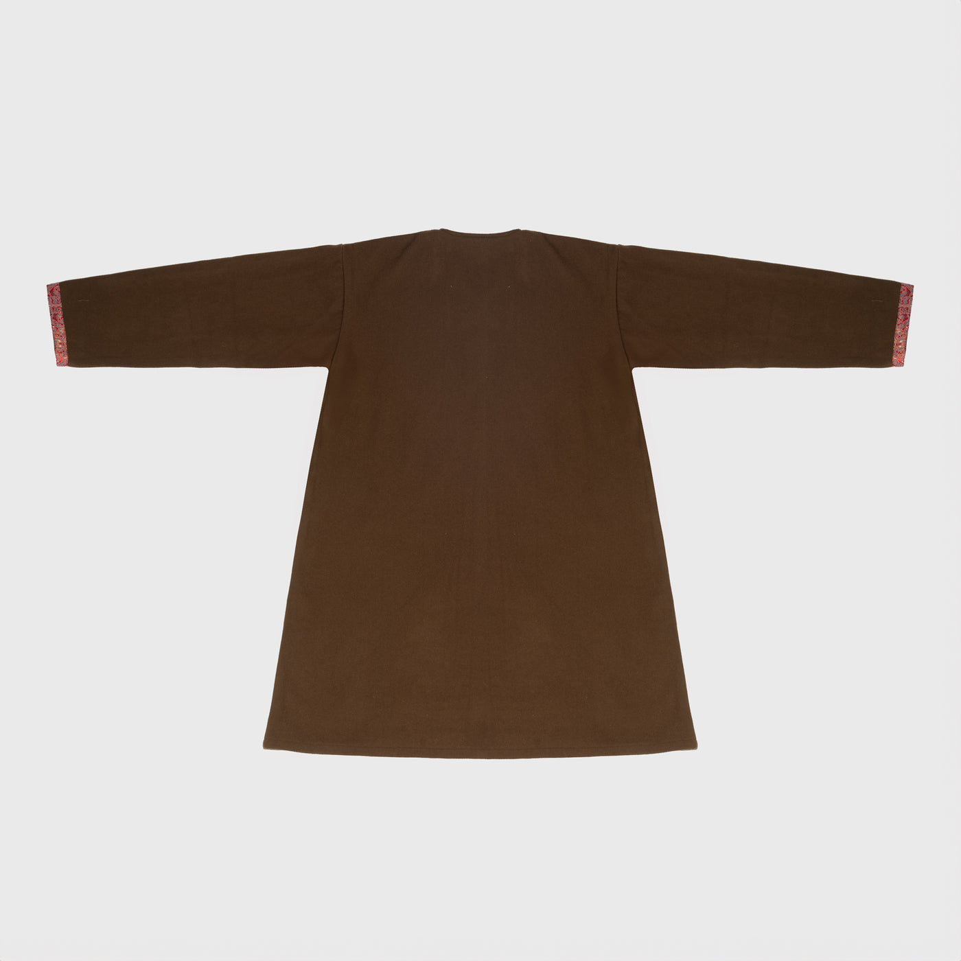 Wiking Kaftan, Braun mit Rote Seide