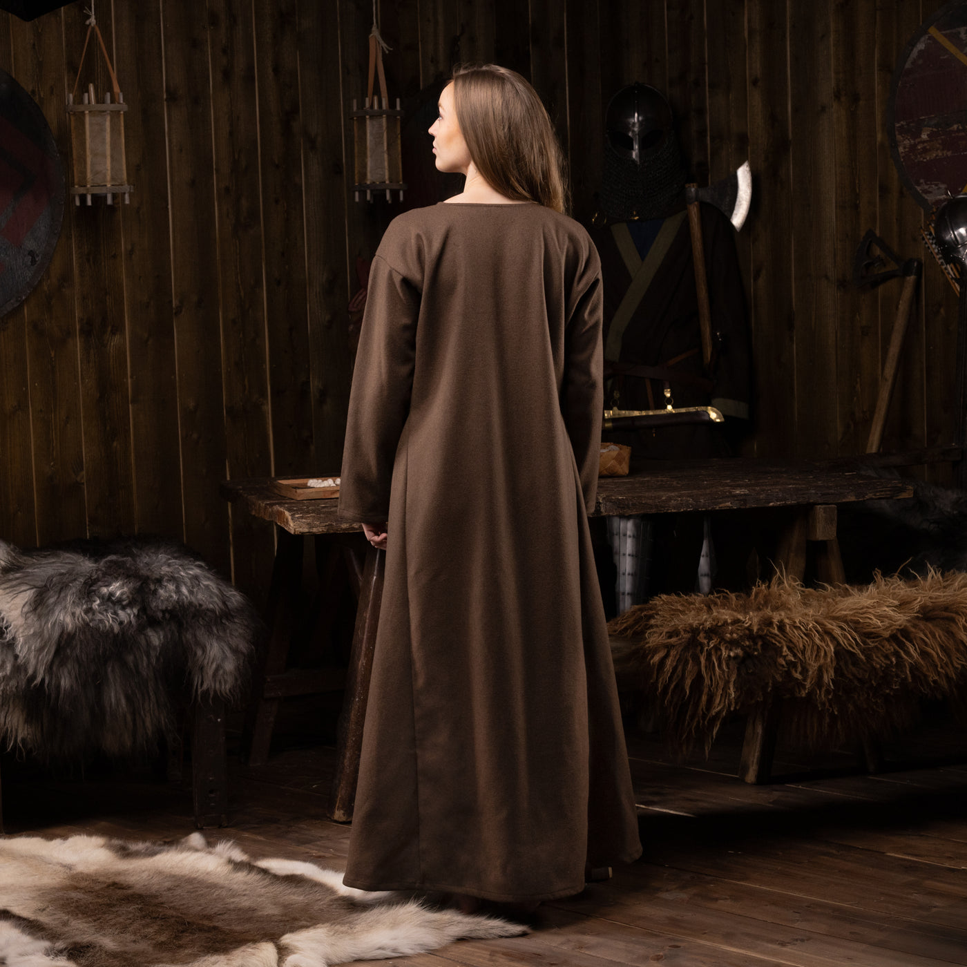 Wiking Kleid, Wolle, Braun