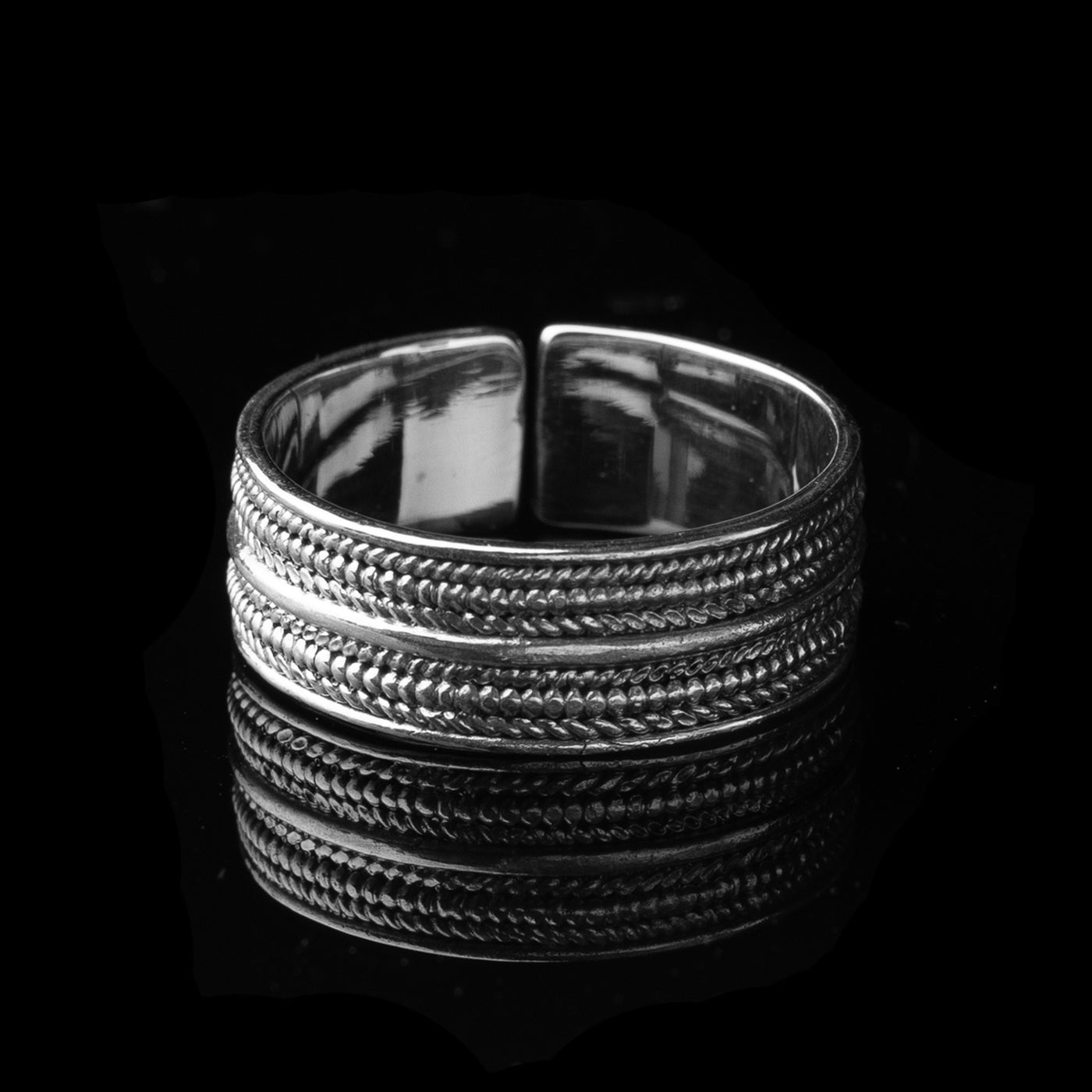 Premium Filigree Ring, Silver