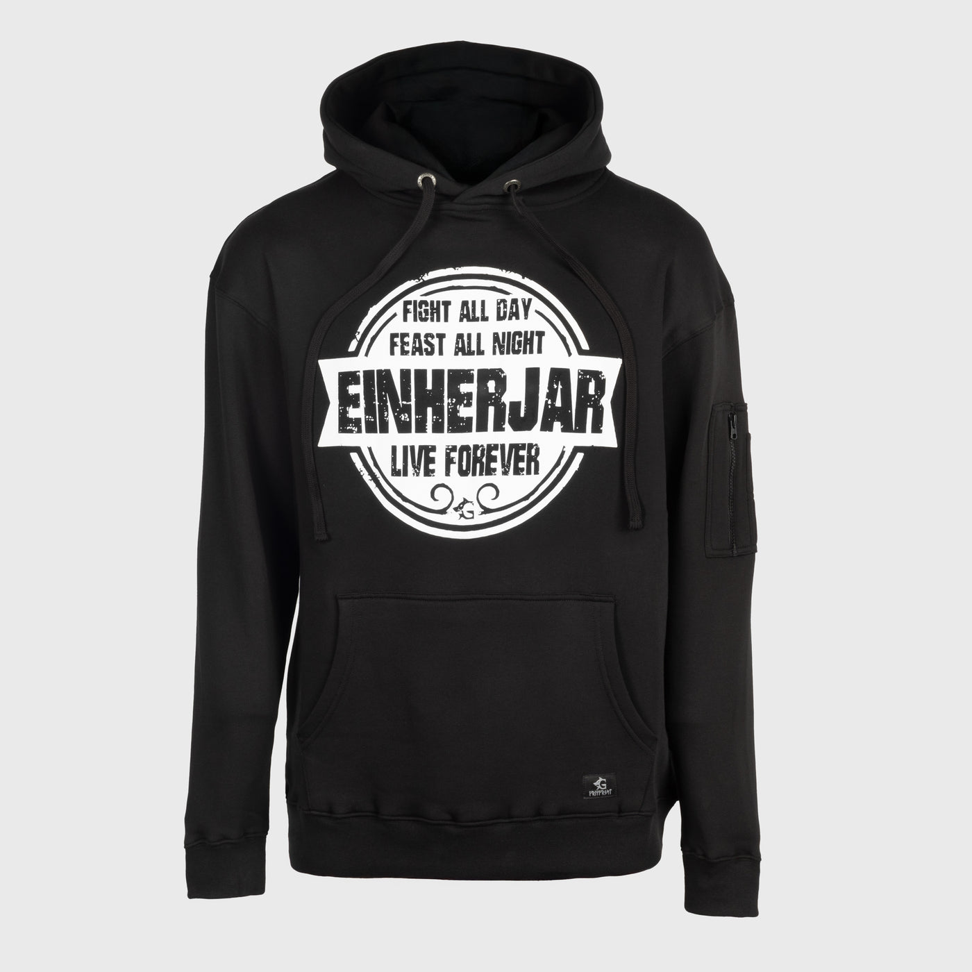 Classic Hoodie, Einherjar Feast, Schwarz