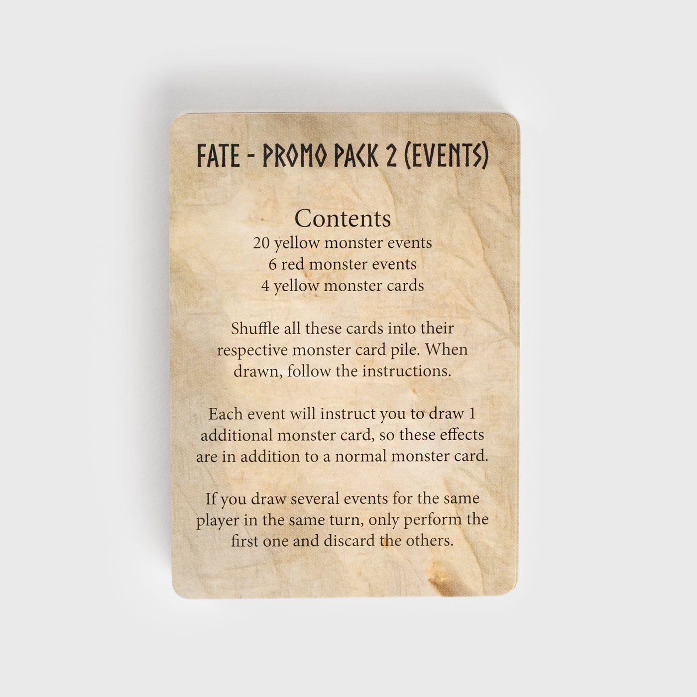 Fate, Promo Pack 2 - Events