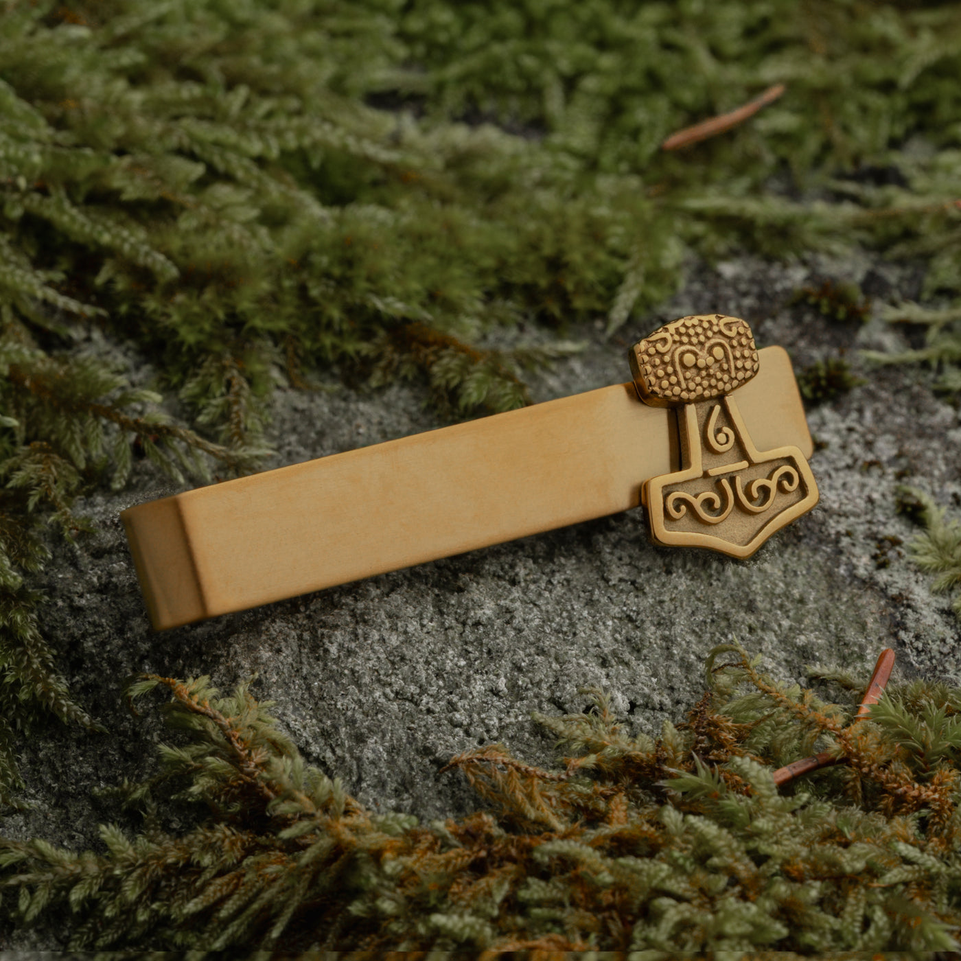 Mjölnir Krawattenspange, Vergoldet