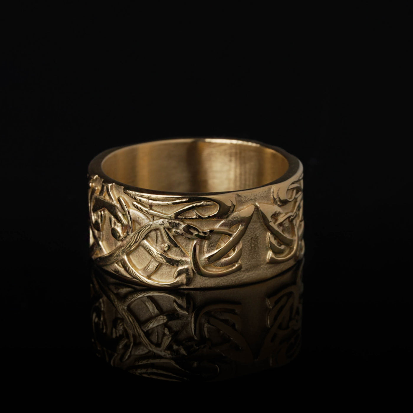 Knotenmuster Ring, Vergoldet