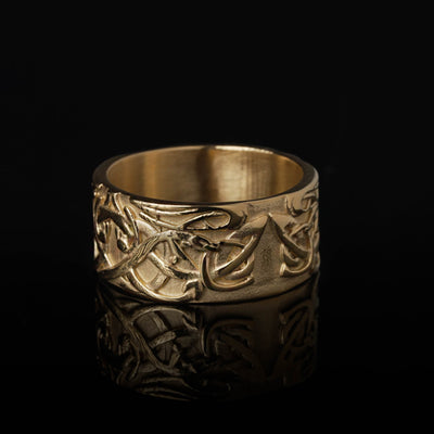 Knotenmuster Ring, Vergoldet