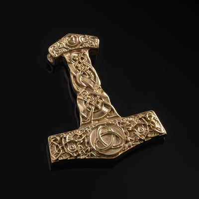 Triquetra Thorshammer, Vergoldet