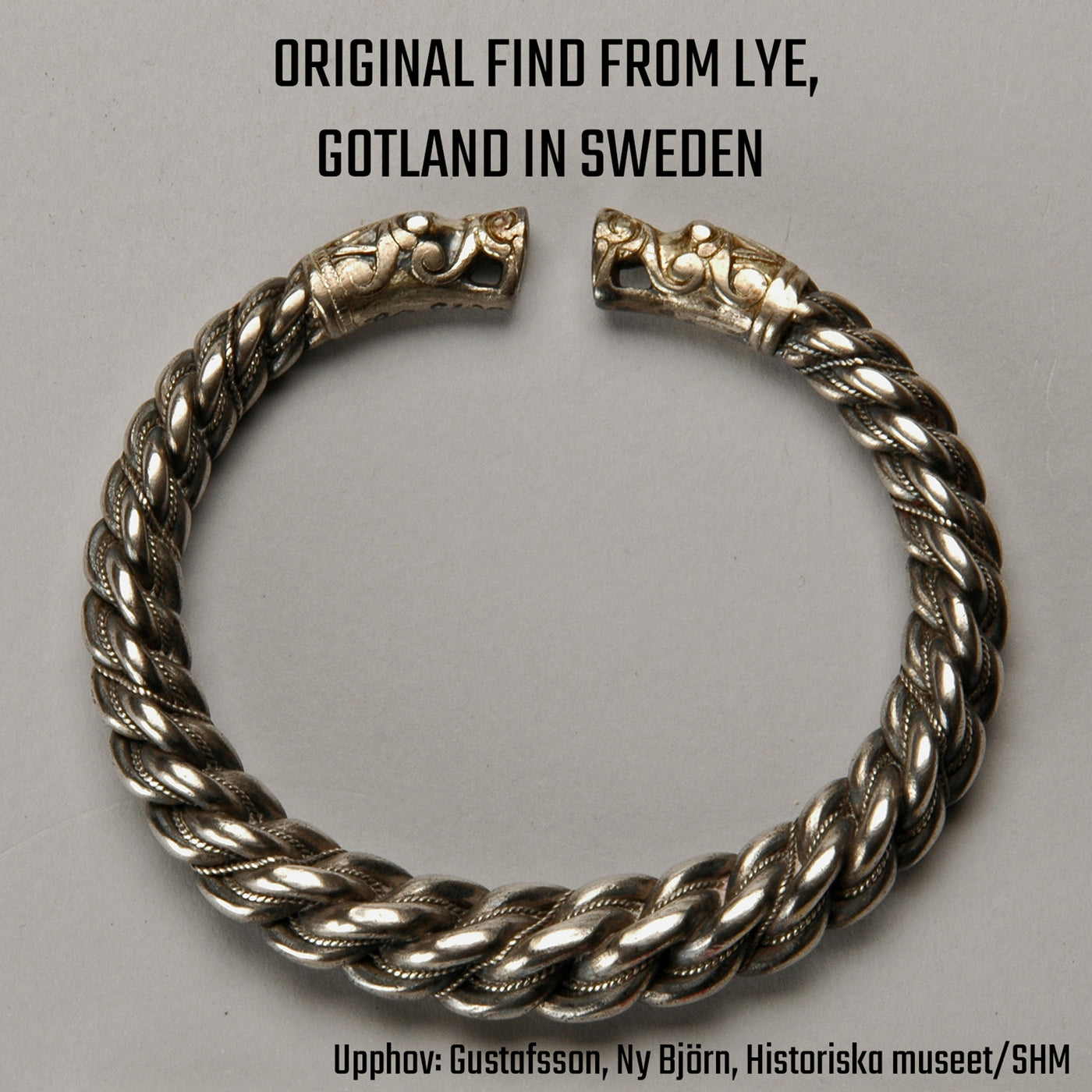 Premium Thick Gotland Armreif, Silber