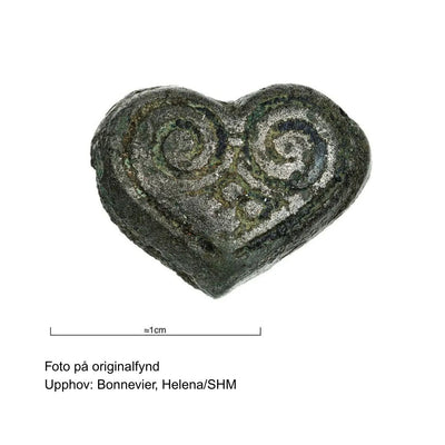 Birka Herz Anhänger, Bronze