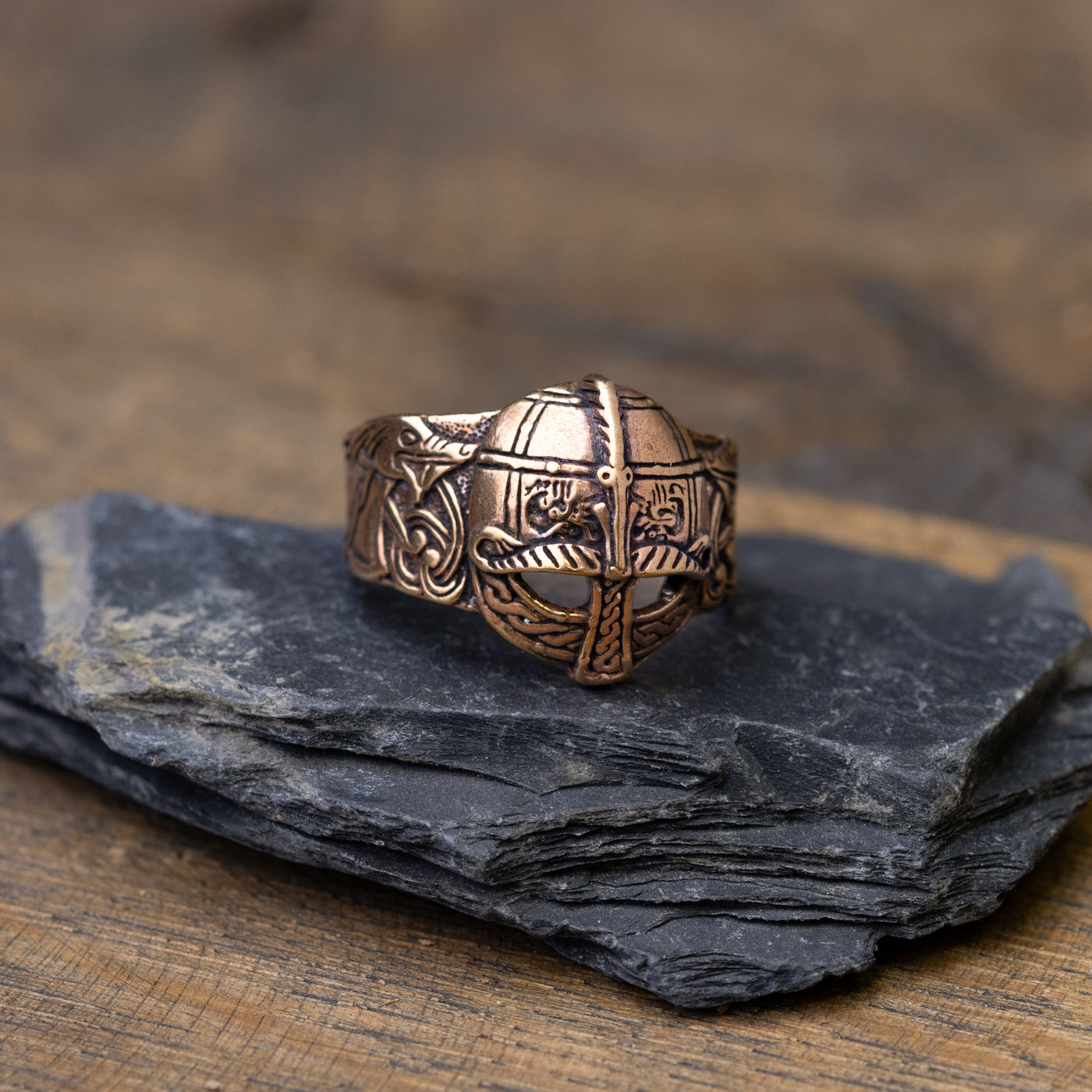 Wikingerhelm-Ring, Bronze