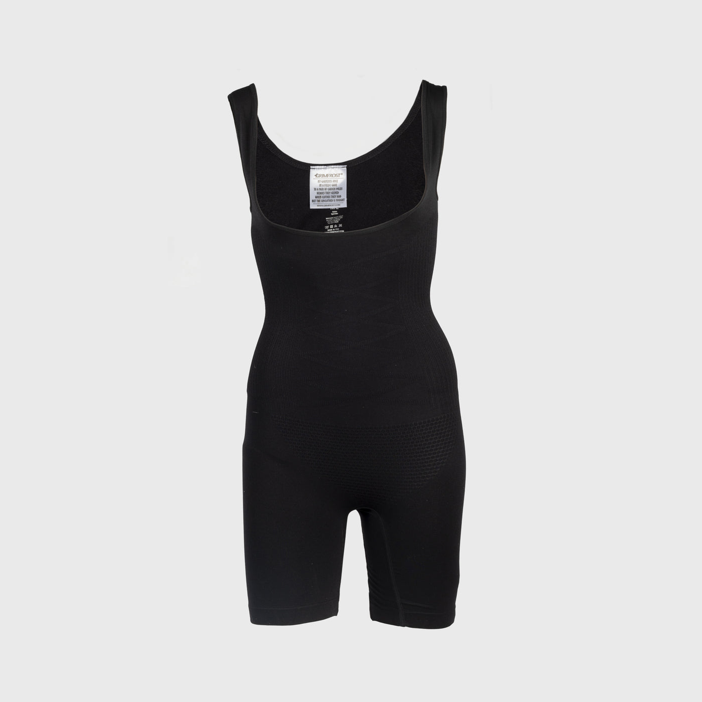 Mid Thigh Bodysuit, Schwarz
